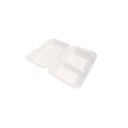 Papírdoboz ételes 2 részes 23 x 15 x 8 cm komposztálható cukornád 125 db/csomag natúr