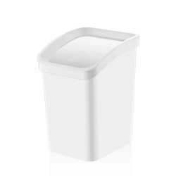 Szemetes kuka billenő fedéllel műanyag 12 literes fehér Papírkosár, szemetes Egyéb