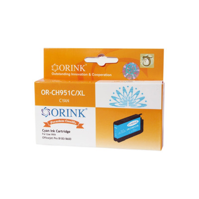 Utángyártott Hp 951XL/CN046AE tintapatron cyan ORINK