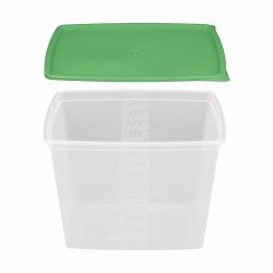 Ételtároló doboz fedéllel 4,5 literes mikrós-fagyasztós Konyhai kiegészítő Il-pe