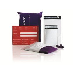 Futártasak A3, 310x420 + 50 mm. szilikonos záródás 100 db/csomag Coex Fehér/Fekete Tasak Coex