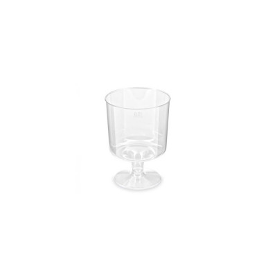 Pohár 2 dl műanyag talpas 10 db/csomag