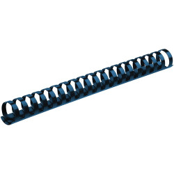 Spirál, műanyag, 10mm, 41-55lap, 100 db/doboz, Fellowes® kék Kötészeti kellék Fellowes
