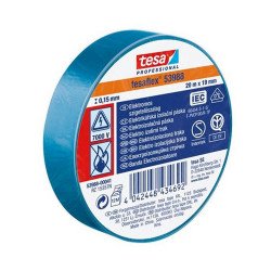 Szigetelőszalag 19mmX20m Tesa kék Szigetelőszalag Tesa