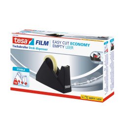 Ragasztószalag adagoló 25mmx66m, asztali Tesa Economy fekete Adagoló Tesa