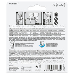 Akasztó öntapadós műanyag 0,2 kg teherbírású 5 darab/bliszter Tesa Powerstrips átlátszó