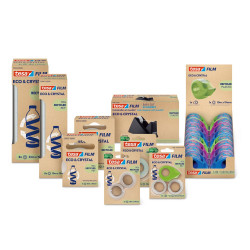 Ragasztószalag 19mmx10m irodai átlátszó újrahasznosított Tesa Eco & Crystal Ragasztószalag Tesa