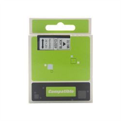 Feliratozógép szalag kompatibilis Dymo D1 S0720530/45013 12mmx7m ECO fekete/fehér Nyomtató és feliratozó gép, kellékek Eco