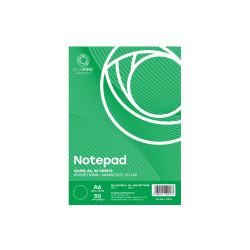 Jegyzettömb ragasztott, A6, 50lap, Bluering® sima Jegyzettömb Bluering