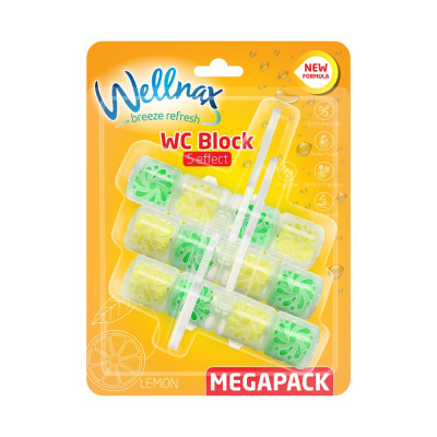 WC illatosító 3 x 50 g Wellnax Citrom