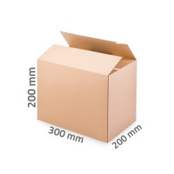 Karton doboz 300 x 200 x 200 mm 3 rétegű Doboz Egyéb