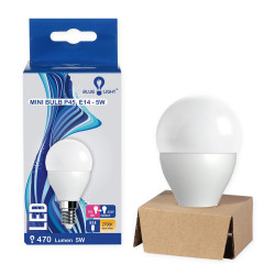 Led 5W E14 gömb 470lm 2700k Blue Light Led izzók, csövek Blue Light