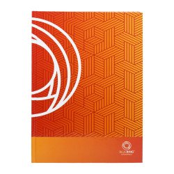 Beírókönyv A4, 192lap, keményfedeles, egyszínű, Bluering kockás Karton beíró Bluering