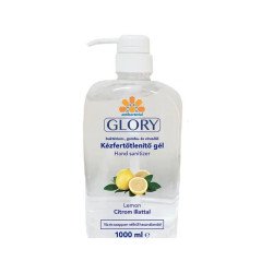 Kéz- és bőrfertőtlenítő gél 1liter Glory citrom Kézfertőtlenítő gél Glory