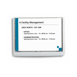 Irányítótábla, 210x148mm, Durable fehér Vizuál, irányító tábla Durable