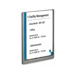 Irányítótábla, 210x297mm, Durable szürke Vizuál, irányító tábla Durable