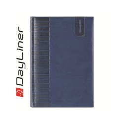 Tárgyalási napló Tucson B5 napló, fehér lapokkal kék Dayliner 2026. Napló Dayliner
