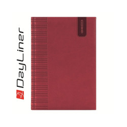 Tárgyalási napló Tucson B5 napló, fehér lapokkal piros Dayliner 2026. Napló Dayliner