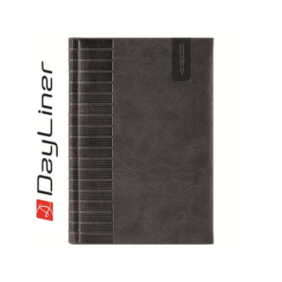 Tárgyalási napló Tucson B5 napló, fehér lapokkal fekete Dayliner 2026.