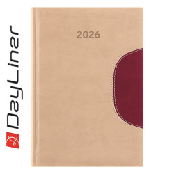 Határidőnapló Memphis B5 heti, fehér lapokkal bézs-padlizsán Dayliner 2026. Határidőnapló Dayliner