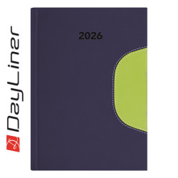 Határidőnapló Memphis B5 heti, fehér lapokkal kék-zöld Dayliner 2026. Határidőnapló Dayliner