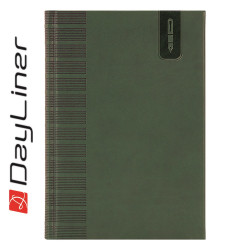Tárgyalási napló Tucson B5 napló, fehér lapokkal zöld Dayliner 2026. Napló Dayliner