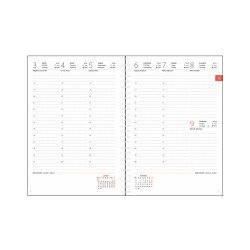 Határidőnapló InSpiral A5 heti, fehér lapokkal Astronaut Dayliner 2026. Határidőnapló Dayliner