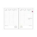 Határidőnapló InSpiral A5 heti, fehér lapokkal Graffiti Dayliner 2026.