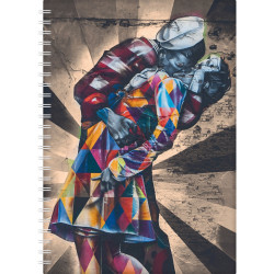 Határidőnapló InSpiral A5 heti, fehér lapokkal Graffiti Dayliner 2026. Határidőnapló Dayliner