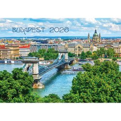 Falinaptár képes 460x320mm, Budapest Realsystem 2026. Falinaptár Realsystem