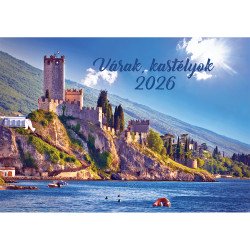 Falinaptár képes 460x320mm, Várak, kastélyok Realsystem 2026. Falinaptár Realsystem