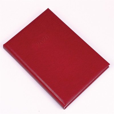 Határidőnapló Standard B/5, napi fehér lapokkal bordó Realsystem 2026.