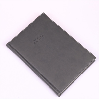 Határidőnapló Bolero B/5, napi krémszínű lapokkal szürke Realsystem 2026.