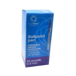 Golyóstoll eldobható kupakos Bluering® , írásszín kék Golyóstoll Bluering