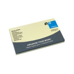 Jegyzettömb öntapadó, 75x125mm, 100lap, Info Notes, sárga Öntapadó jegyzettömb Info Notes