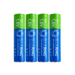 Elem AAA mikro ceruza LR03 tartós alkáli zsugorfóliás Bluering® 4db/csomag Elem, akkumulátor, töltő Bluering