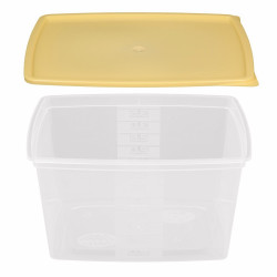 Ételtároló doboz fedéllel 3,5 literes mikrós-fagyasztós Konyhai kiegészítő Il-pe