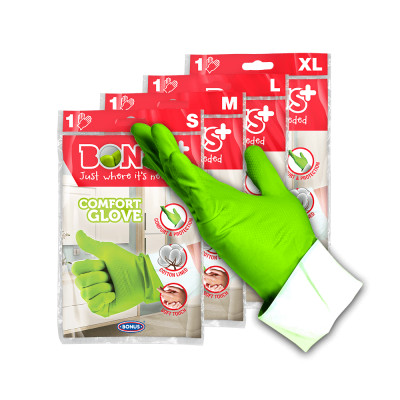 Gumikesztyű L háztartási Bonus+Komfort_B971 zöld