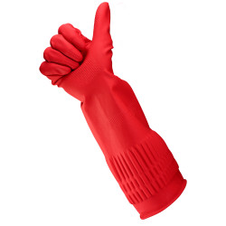 Gumikesztyű extra hosszú 38 cm-es hossz L HoReCa Bonus+ B067 Háztartási kesztyű Bonus