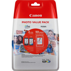 Canon PG545XL/CL546XL tintapatron + fotópapír multipack ORIGINAL Tintapatron original Canon