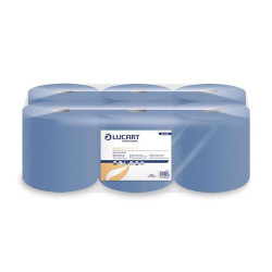 Kéztörlő 1 rétegű tekercses átmérő: 19 cm 6 tekercs/karton 19 CF Easy Blue Lucart_861096 kék Papírtörlők Lucart