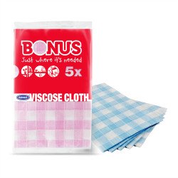 Mosogató kendő 5 db/csomag Viszkóz Bonus_B347 Szivacsok, kendők, súrolók Bonus