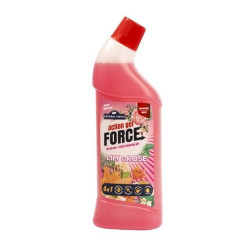WC tisztító gél 1 liter Action Gel Force Virág illat Toalett tisztító, WC illatosító General fresh