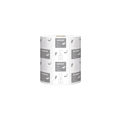 Kéztörlő 2 rétegű tekercses átmérő: 19 cm 6 tekercs/karton Plus M2 Katrin_2658 hófehér