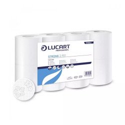 Toalettpapír 2 rétegű 150 lap/tekercs cellulóz 8 tekercs/csomag 2.150 Strong Lucart_811B60J fehér Toalettpapírok Lucart