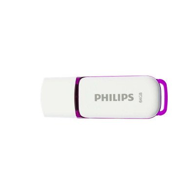 Pendrive 64Gb. USB 2.0 Philips Snow Edition fehér-lila