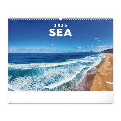 Falinaptár képes  480×330mm Sea  Realsystem 2026. Falinaptár Realsystem