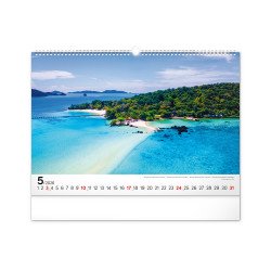 Falinaptár képes  480×330mm Sea  Realsystem 2026. Falinaptár Realsystem