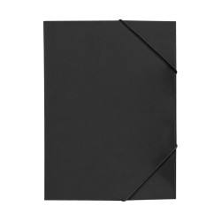 Gumis mappa A4, 300g. karton sarok gumírozással Bluering®, fekete Gumis mappa Bluering