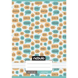 Füzet, A5, szótár, 31-32, Mix minták, 16 db/csomag Nebulo Iskolai füzet Nebulo